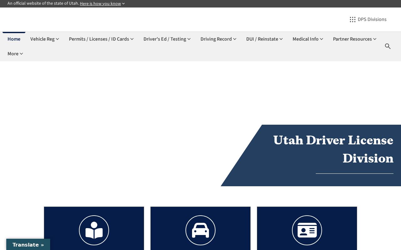 Utah Driver License Division contact details in the Utah phone numbers directory